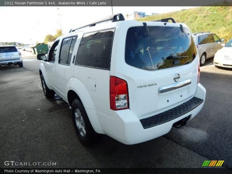 Avalanche White / Cafe Latte 2012 Nissan Pathfinder S 4x4