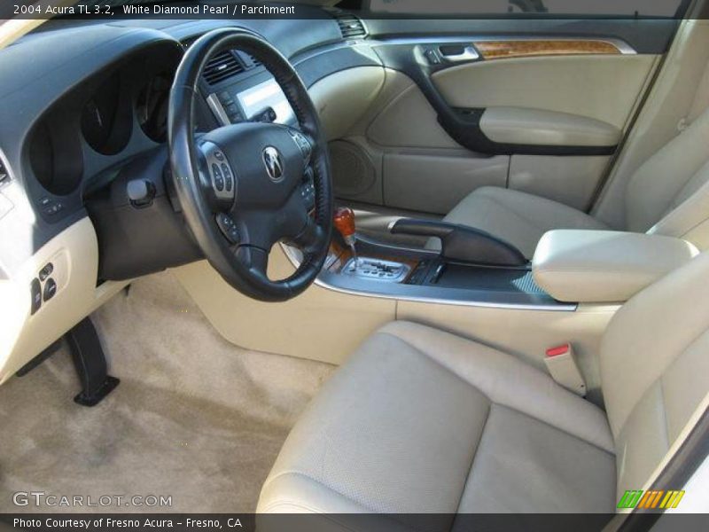 White Diamond Pearl / Parchment 2004 Acura TL 3.2