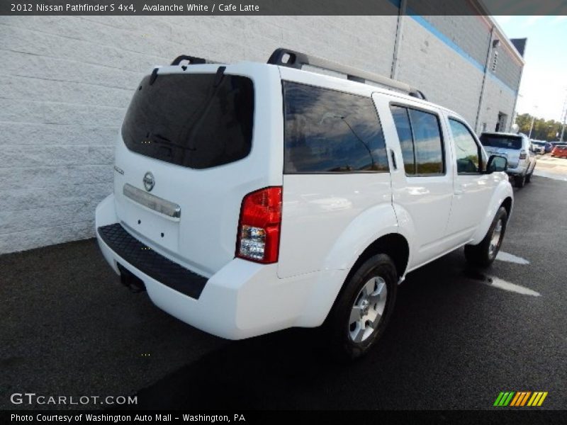 Avalanche White / Cafe Latte 2012 Nissan Pathfinder S 4x4