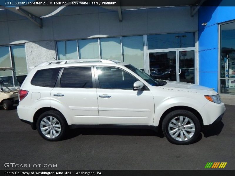 Satin White Pearl / Platinum 2011 Subaru Forester 2.5 X Touring