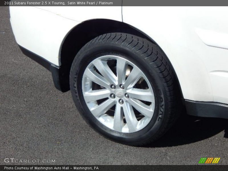Satin White Pearl / Platinum 2011 Subaru Forester 2.5 X Touring