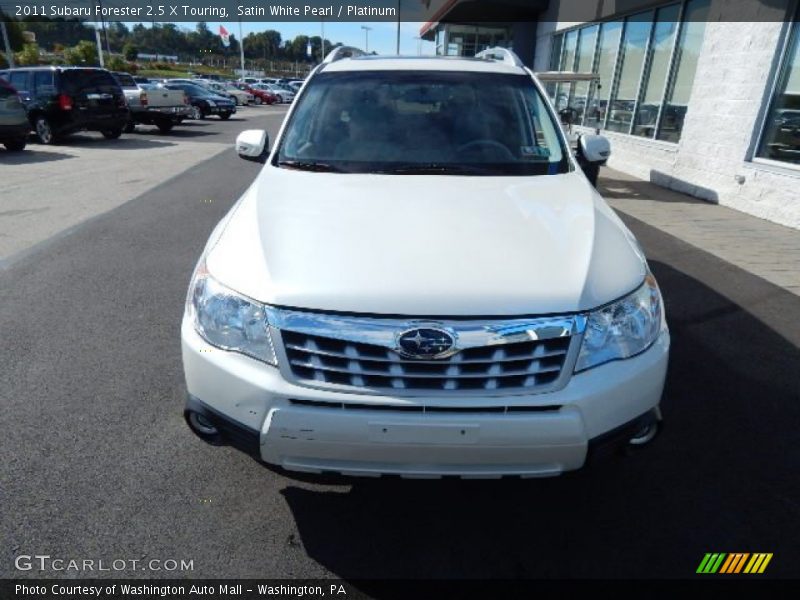 Satin White Pearl / Platinum 2011 Subaru Forester 2.5 X Touring