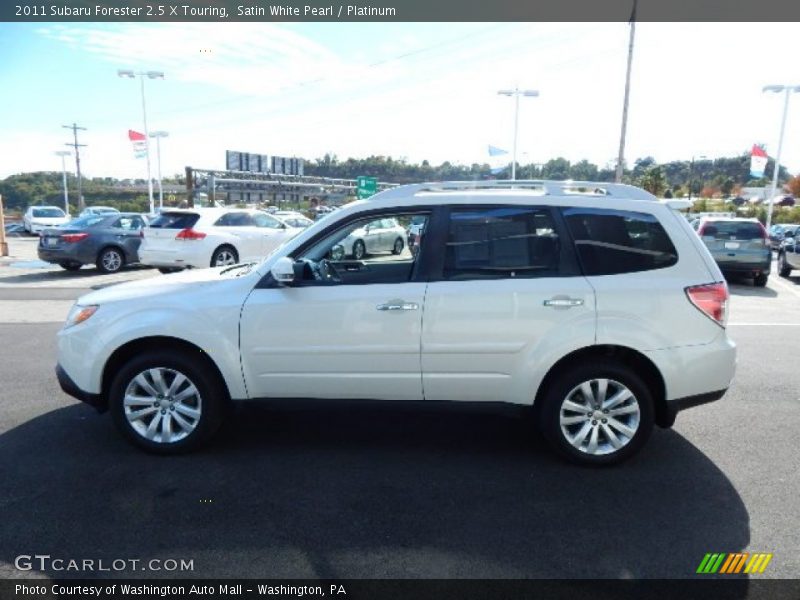 Satin White Pearl / Platinum 2011 Subaru Forester 2.5 X Touring