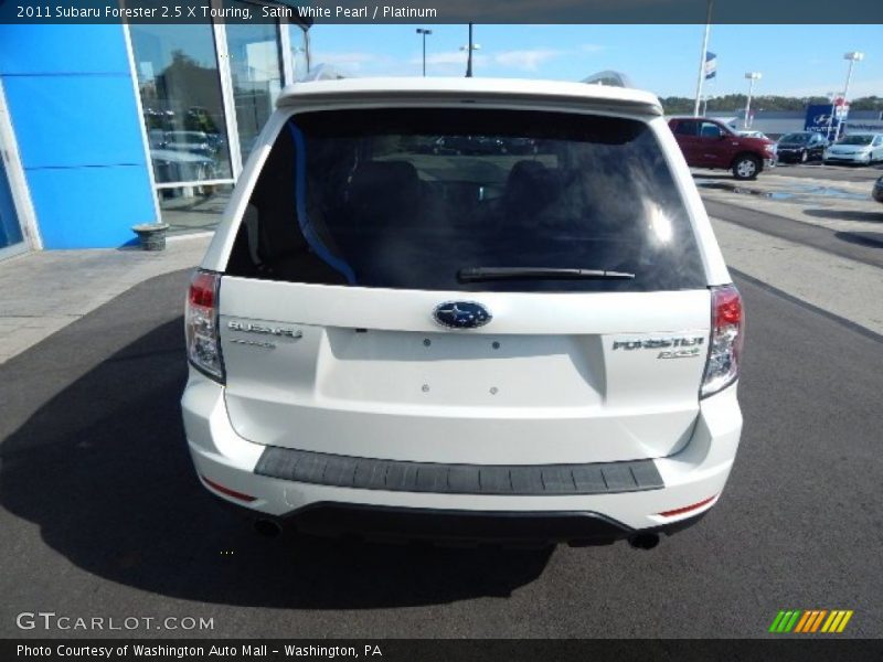 Satin White Pearl / Platinum 2011 Subaru Forester 2.5 X Touring