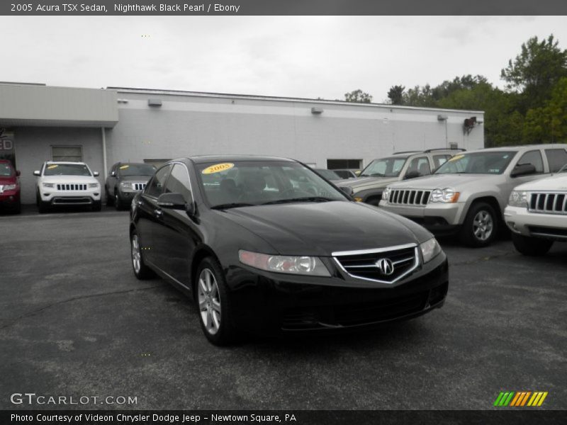 Nighthawk Black Pearl / Ebony 2005 Acura TSX Sedan