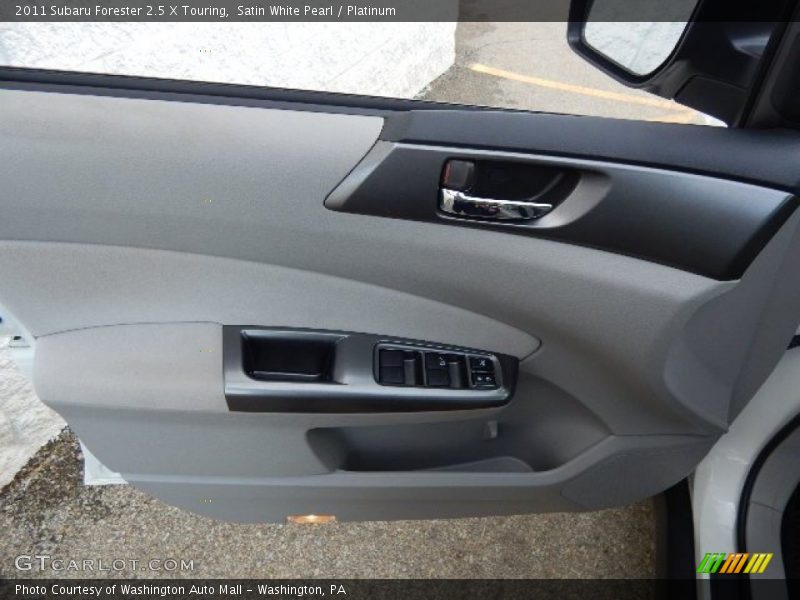 Satin White Pearl / Platinum 2011 Subaru Forester 2.5 X Touring