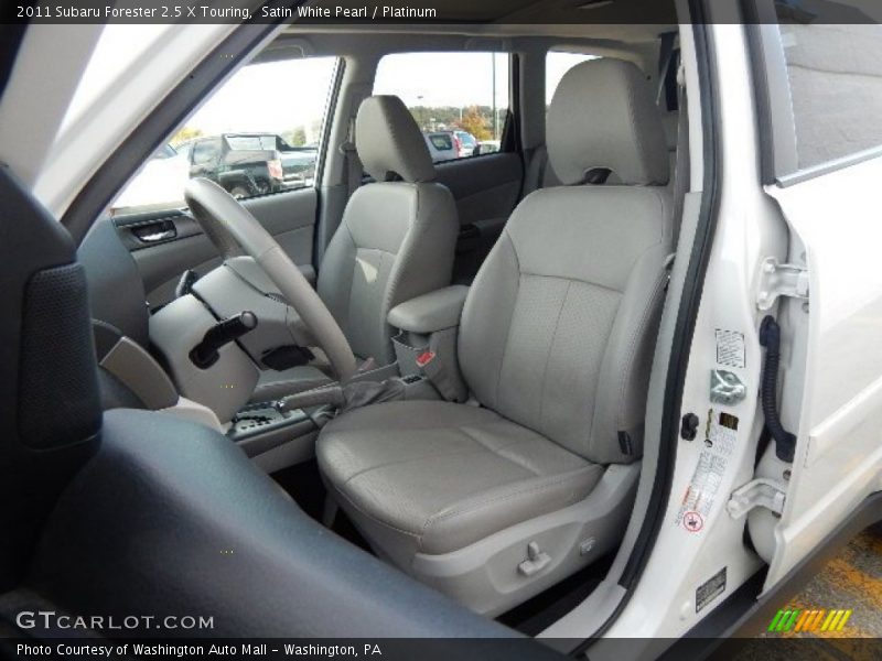 Satin White Pearl / Platinum 2011 Subaru Forester 2.5 X Touring
