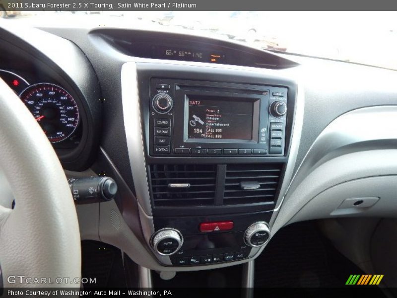 Satin White Pearl / Platinum 2011 Subaru Forester 2.5 X Touring