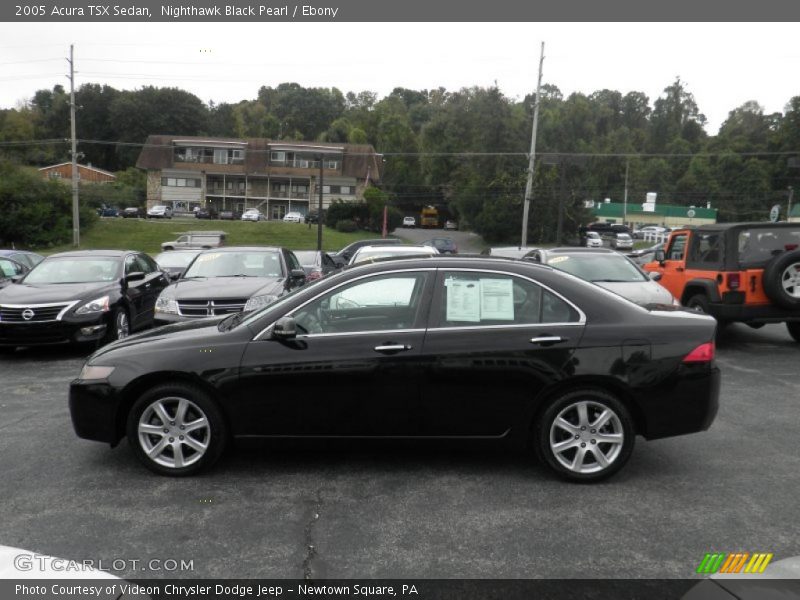 Nighthawk Black Pearl / Ebony 2005 Acura TSX Sedan