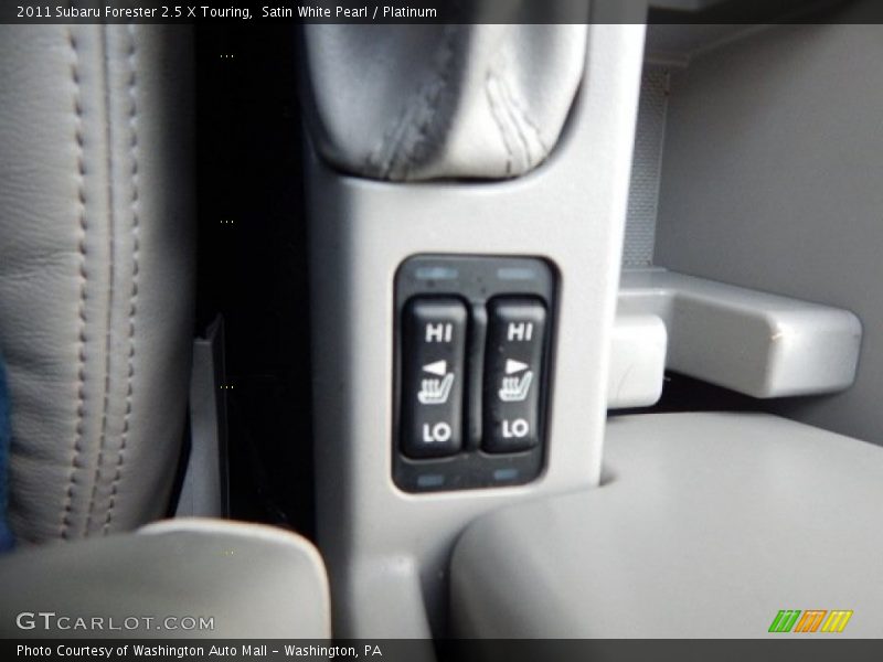 Satin White Pearl / Platinum 2011 Subaru Forester 2.5 X Touring