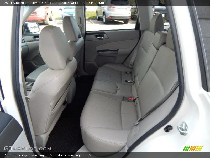Satin White Pearl / Platinum 2011 Subaru Forester 2.5 X Touring
