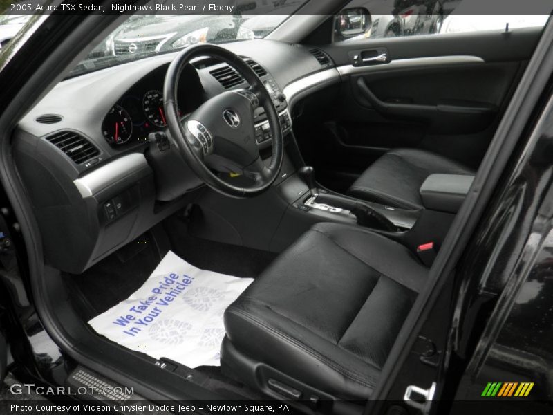 Nighthawk Black Pearl / Ebony 2005 Acura TSX Sedan