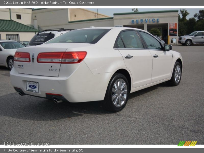 White Platinum Tri-Coat / Cashmere 2011 Lincoln MKZ FWD