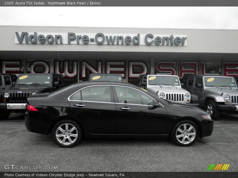 Nighthawk Black Pearl / Ebony 2005 Acura TSX Sedan