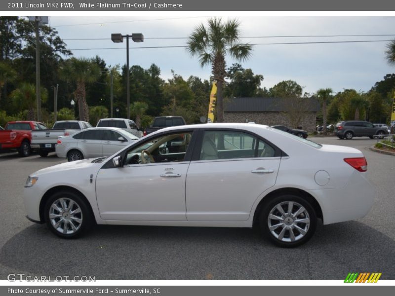 White Platinum Tri-Coat / Cashmere 2011 Lincoln MKZ FWD