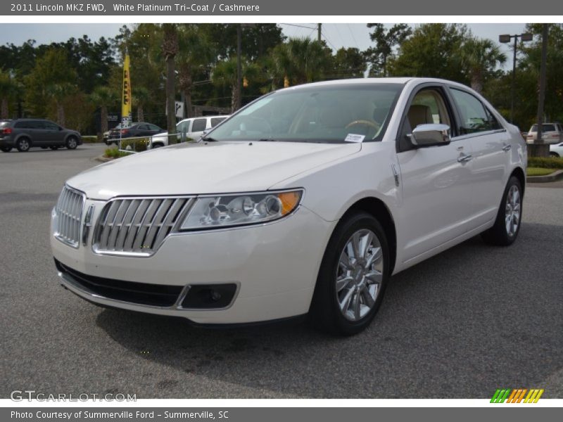 White Platinum Tri-Coat / Cashmere 2011 Lincoln MKZ FWD
