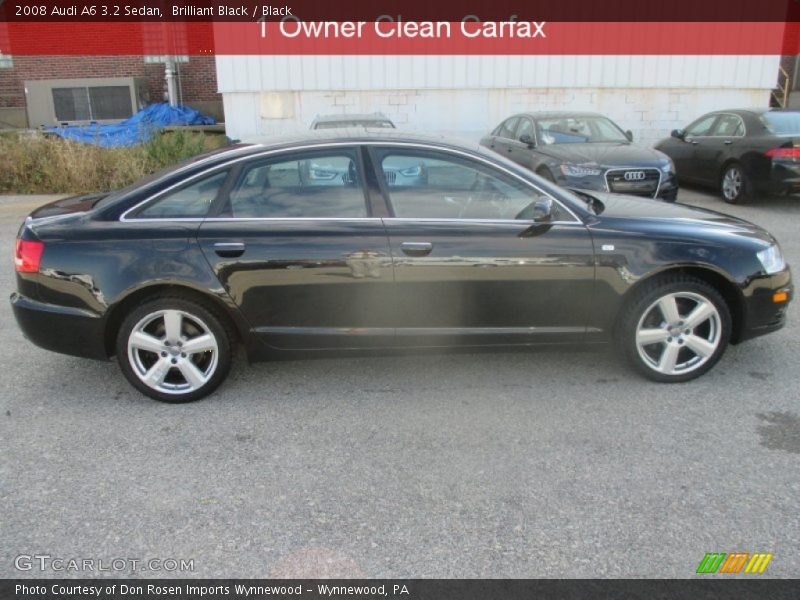 Brilliant Black / Black 2008 Audi A6 3.2 Sedan