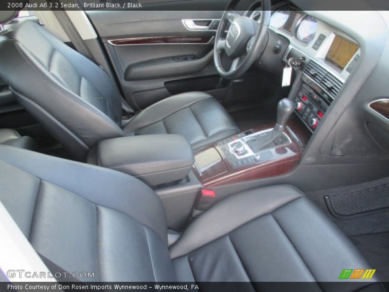 Brilliant Black / Black 2008 Audi A6 3.2 Sedan