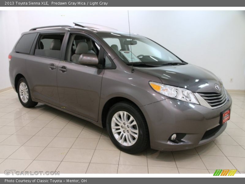 Predawn Gray Mica / Light Gray 2013 Toyota Sienna XLE