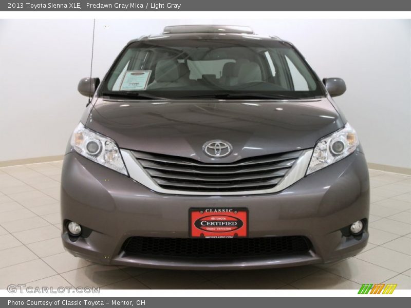 Predawn Gray Mica / Light Gray 2013 Toyota Sienna XLE
