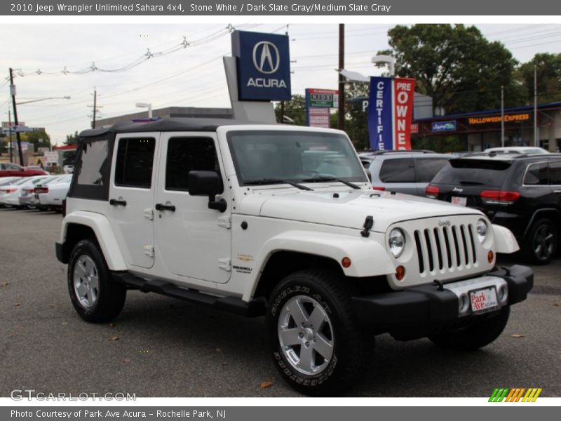 Stone White / Dark Slate Gray/Medium Slate Gray 2010 Jeep Wrangler Unlimited Sahara 4x4