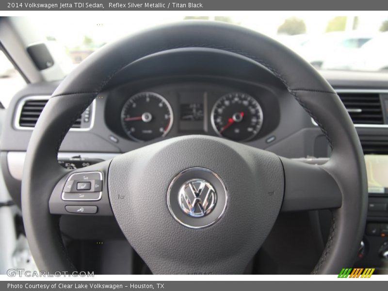 Reflex Silver Metallic / Titan Black 2014 Volkswagen Jetta TDI Sedan