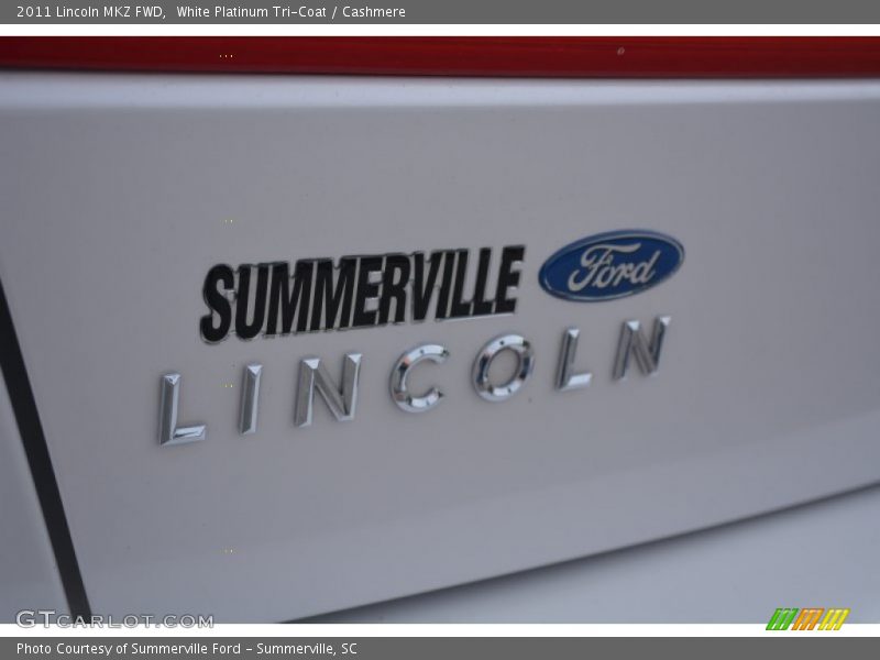 White Platinum Tri-Coat / Cashmere 2011 Lincoln MKZ FWD