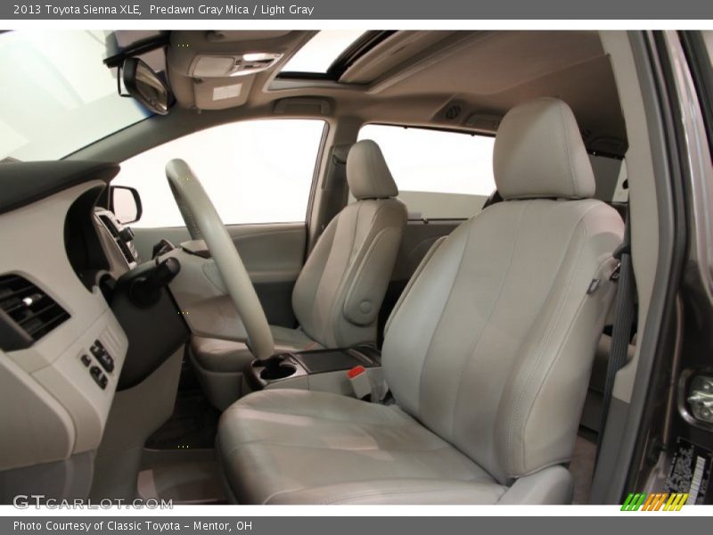 Predawn Gray Mica / Light Gray 2013 Toyota Sienna XLE