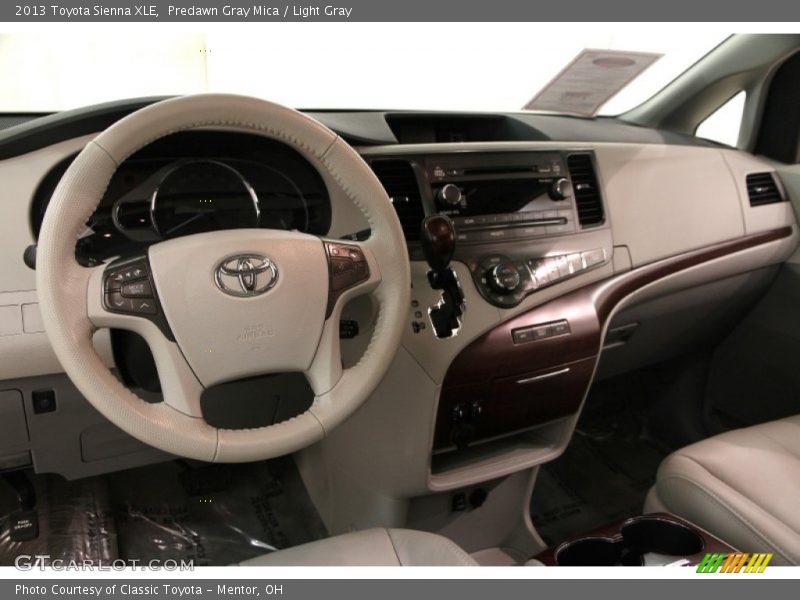 Predawn Gray Mica / Light Gray 2013 Toyota Sienna XLE