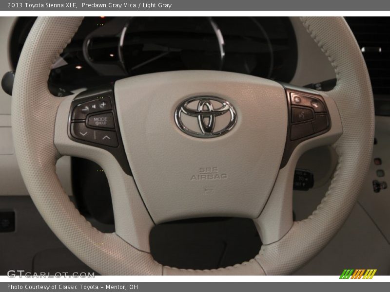 Predawn Gray Mica / Light Gray 2013 Toyota Sienna XLE