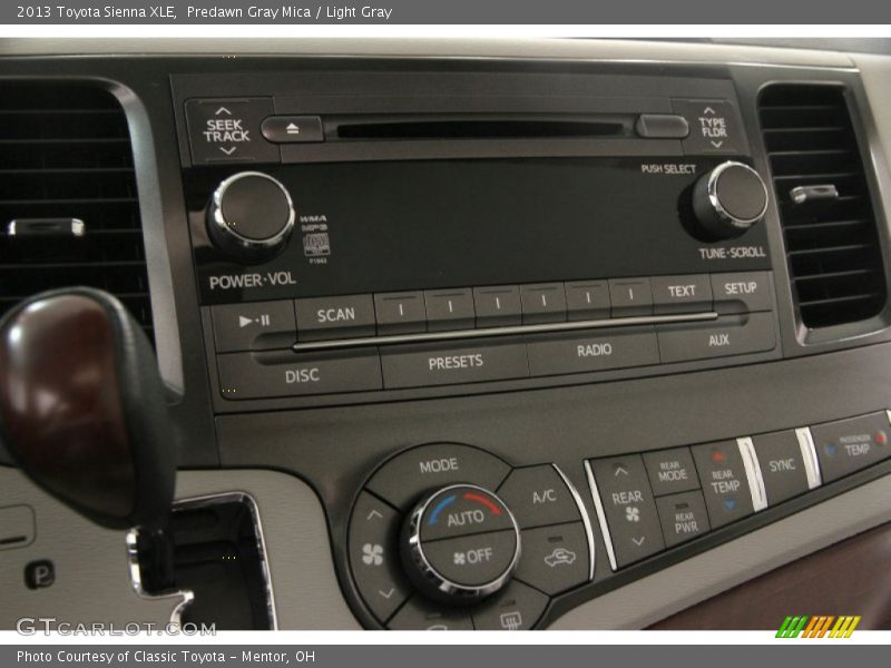 Predawn Gray Mica / Light Gray 2013 Toyota Sienna XLE