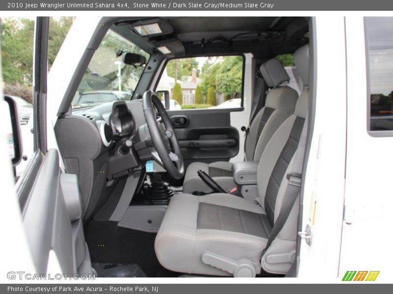 Stone White / Dark Slate Gray/Medium Slate Gray 2010 Jeep Wrangler Unlimited Sahara 4x4