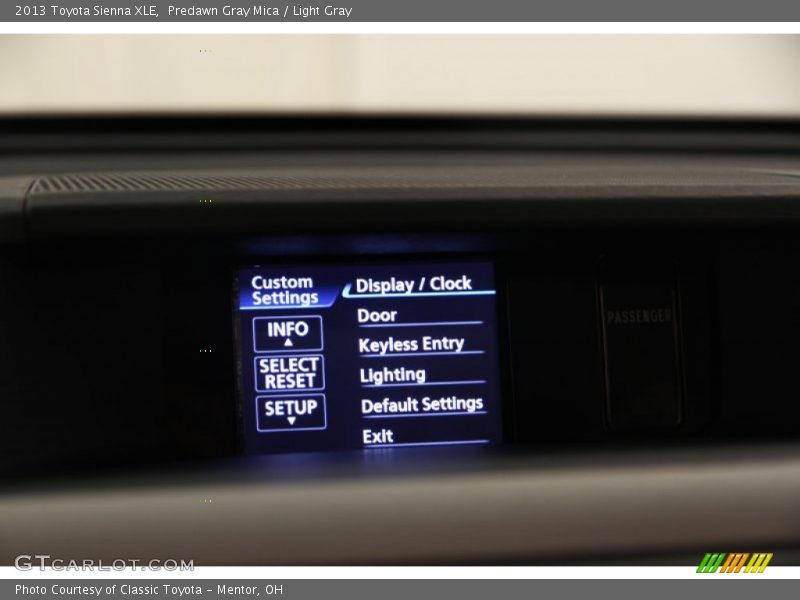 Predawn Gray Mica / Light Gray 2013 Toyota Sienna XLE