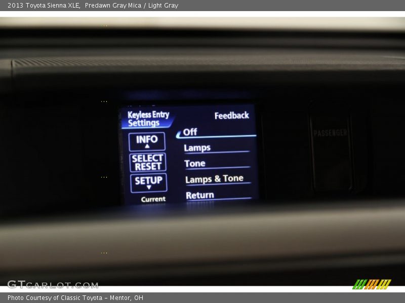 Predawn Gray Mica / Light Gray 2013 Toyota Sienna XLE