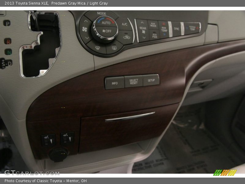 Predawn Gray Mica / Light Gray 2013 Toyota Sienna XLE