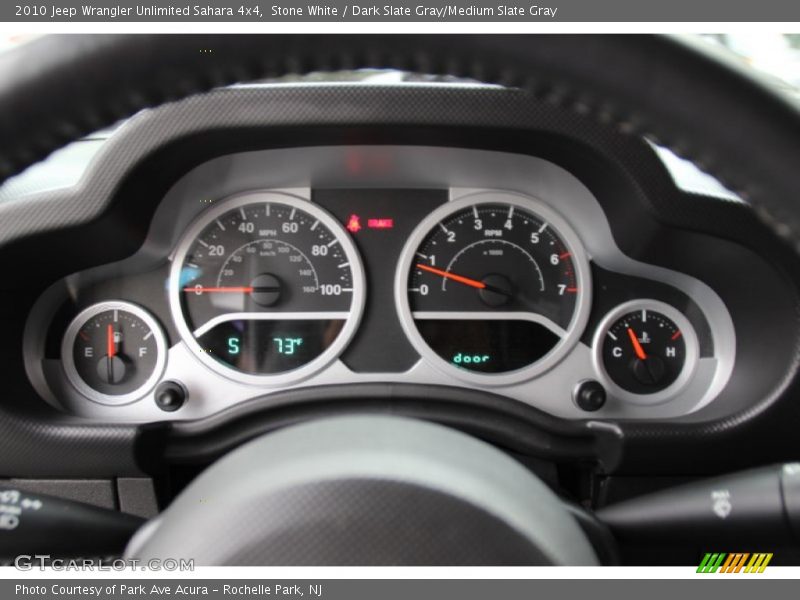 Stone White / Dark Slate Gray/Medium Slate Gray 2010 Jeep Wrangler Unlimited Sahara 4x4