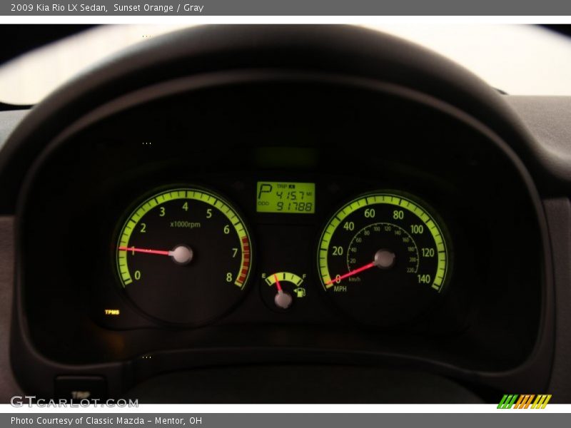  2009 Rio LX Sedan LX Sedan Gauges