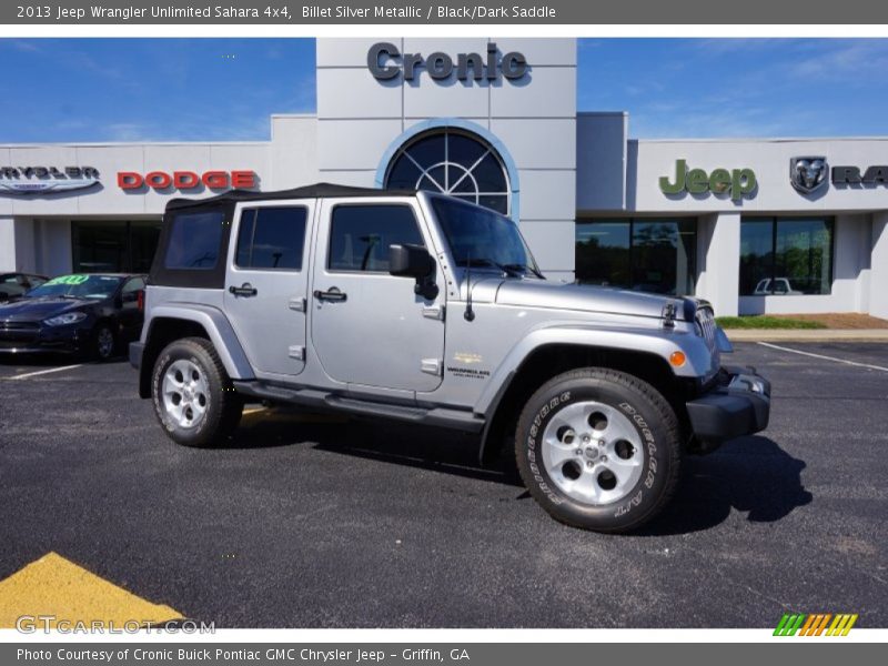 Billet Silver Metallic / Black/Dark Saddle 2013 Jeep Wrangler Unlimited Sahara 4x4