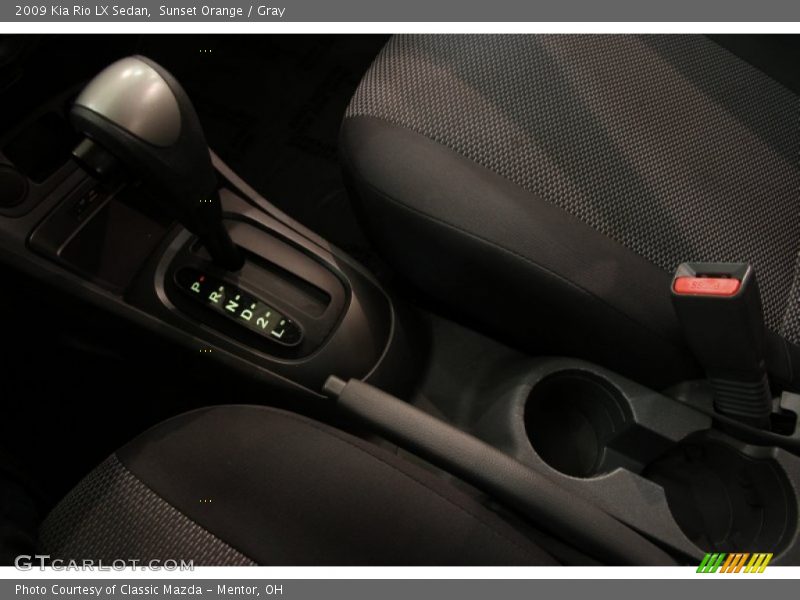 Sunset Orange / Gray 2009 Kia Rio LX Sedan