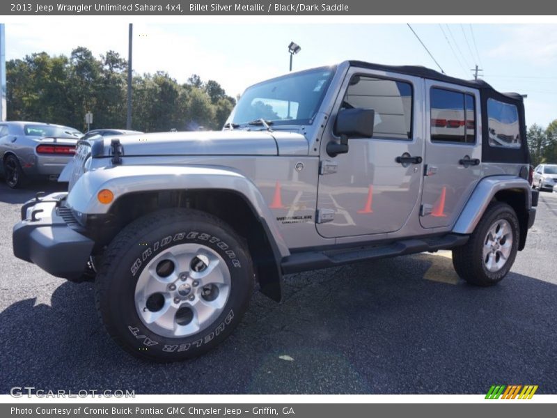 Billet Silver Metallic / Black/Dark Saddle 2013 Jeep Wrangler Unlimited Sahara 4x4
