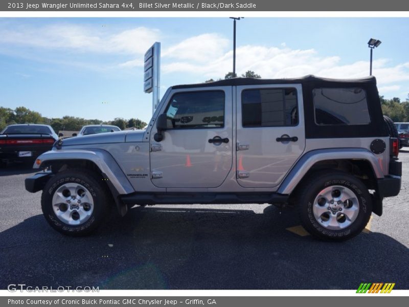 Billet Silver Metallic / Black/Dark Saddle 2013 Jeep Wrangler Unlimited Sahara 4x4