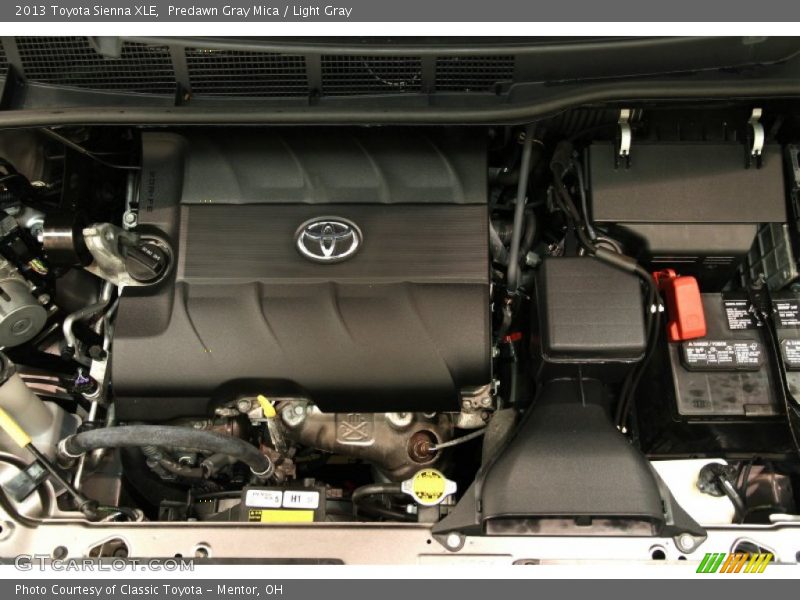 Predawn Gray Mica / Light Gray 2013 Toyota Sienna XLE