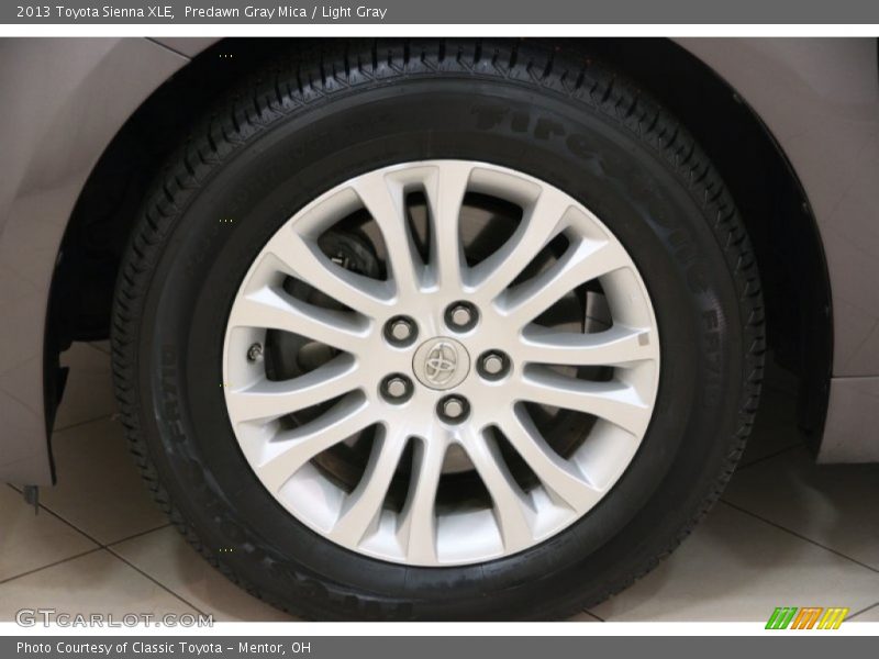 Predawn Gray Mica / Light Gray 2013 Toyota Sienna XLE