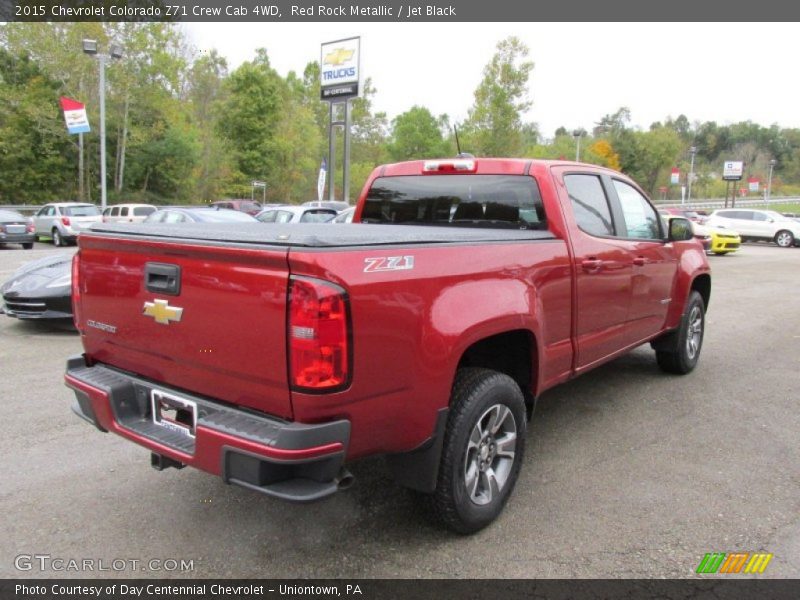 Red Rock Metallic / Jet Black 2015 Chevrolet Colorado Z71 Crew Cab 4WD