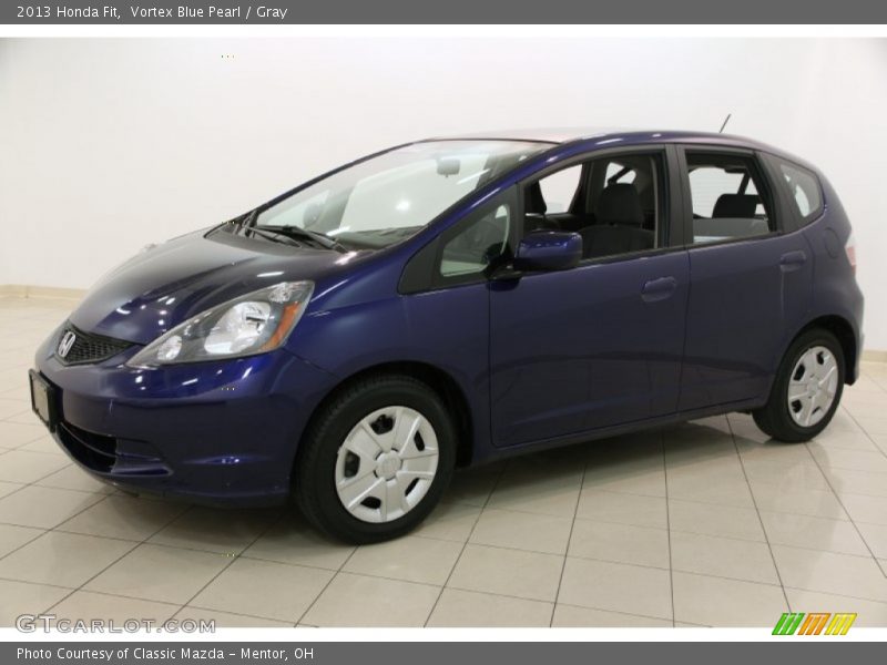 Vortex Blue Pearl / Gray 2013 Honda Fit