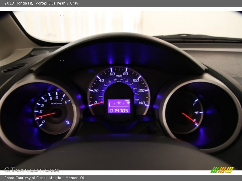 Vortex Blue Pearl / Gray 2013 Honda Fit