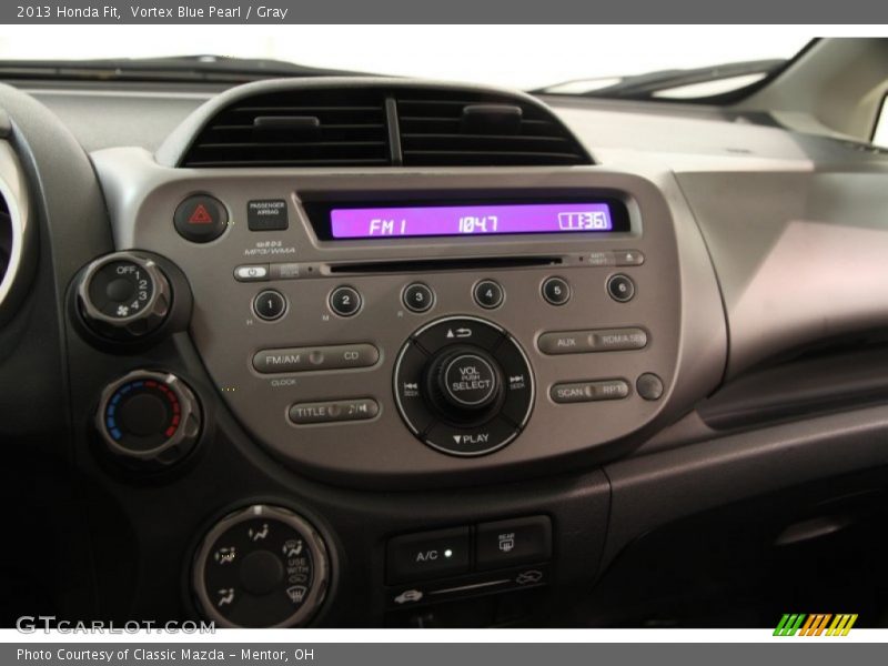 Vortex Blue Pearl / Gray 2013 Honda Fit