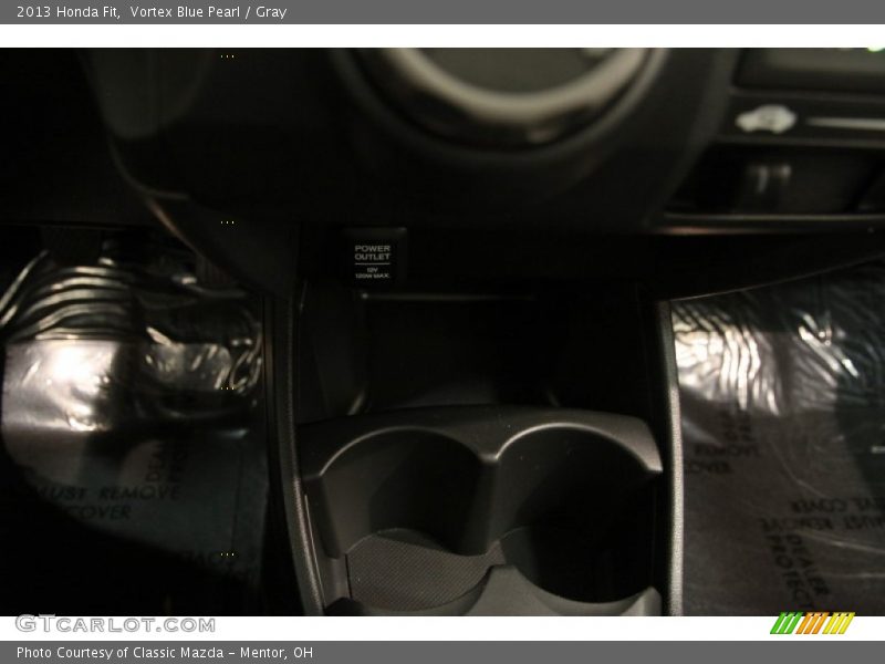 Vortex Blue Pearl / Gray 2013 Honda Fit