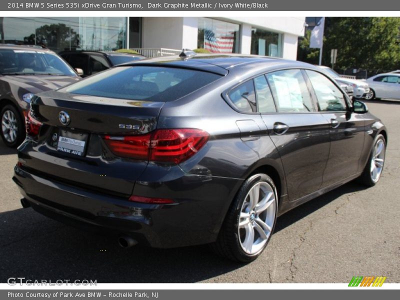 Dark Graphite Metallic / Ivory White/Black 2014 BMW 5 Series 535i xDrive Gran Turismo