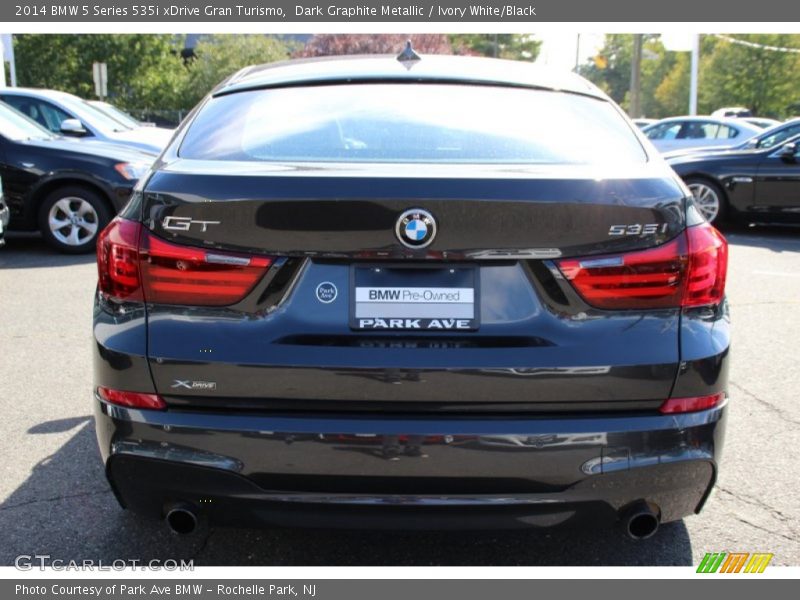 Dark Graphite Metallic / Ivory White/Black 2014 BMW 5 Series 535i xDrive Gran Turismo